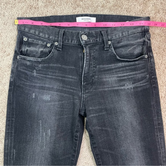 Moussy Vintage Velma Comfort Stretch Distressed Mid-Rise Ankle Jeans Size 27 - Picture 12 of 16